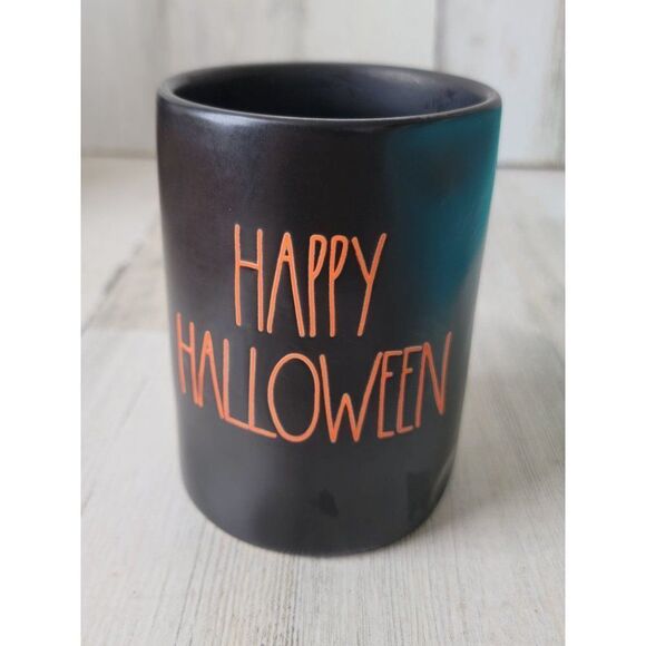 Rae Dunn happy Halloween candle AS IS black home decor - Picture 1 of 8